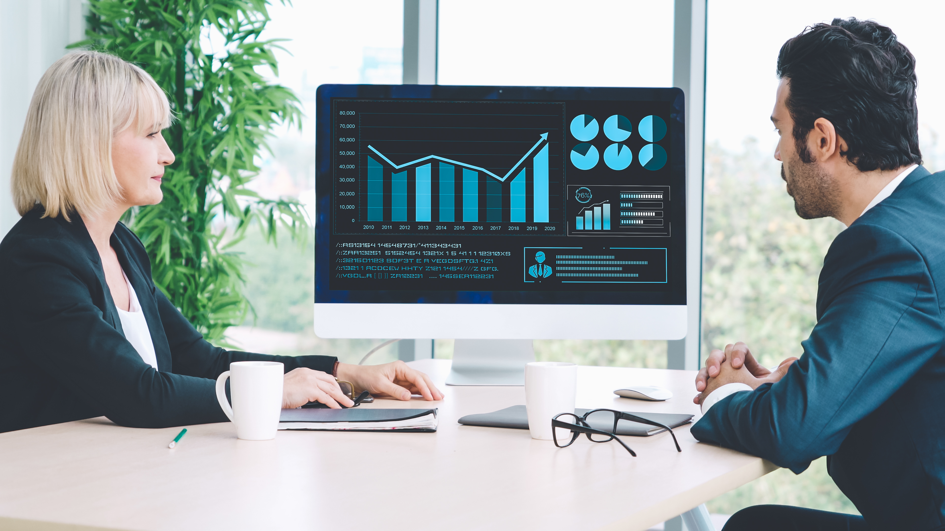 Advanced business data visualization and analysis technology