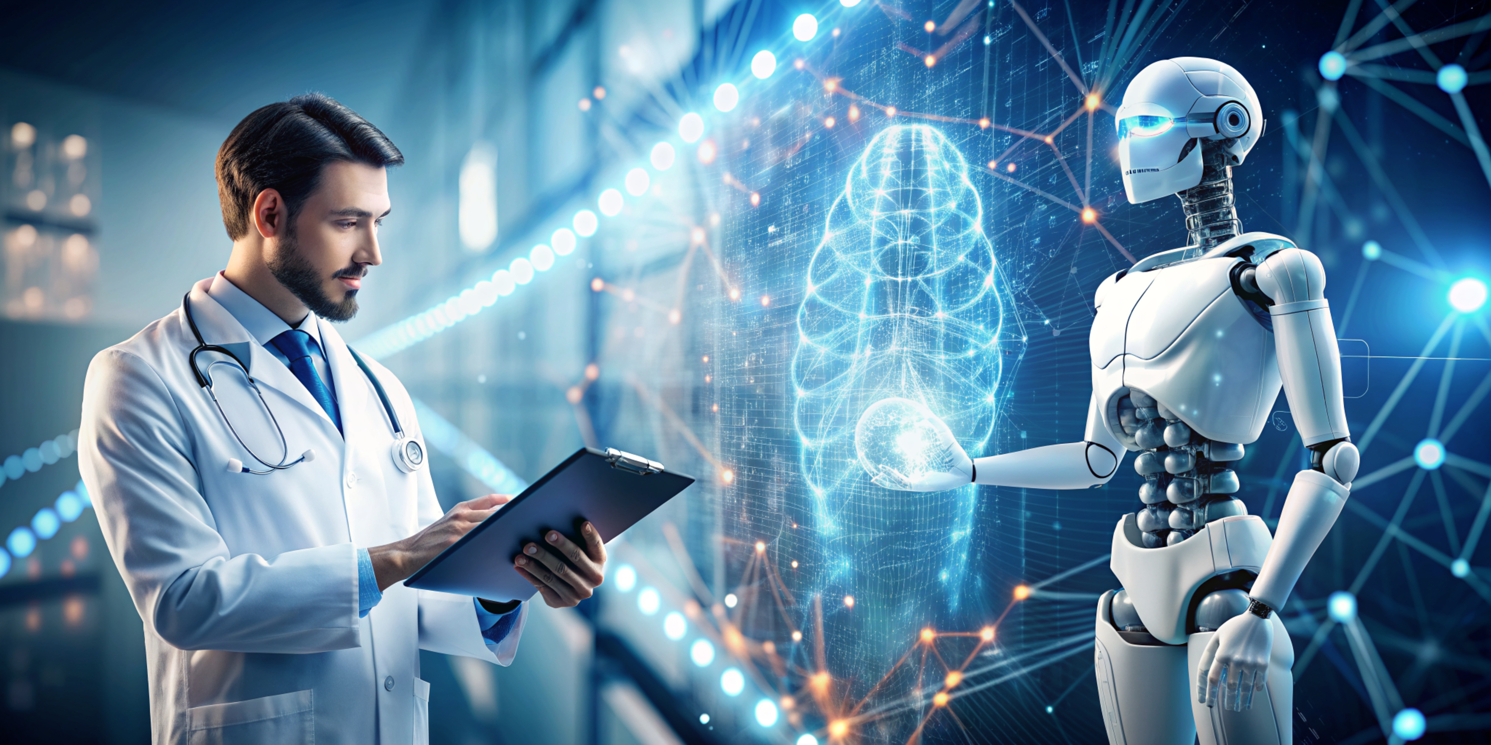 Advanced medical technology integrating AI and big data for diagnosis and research